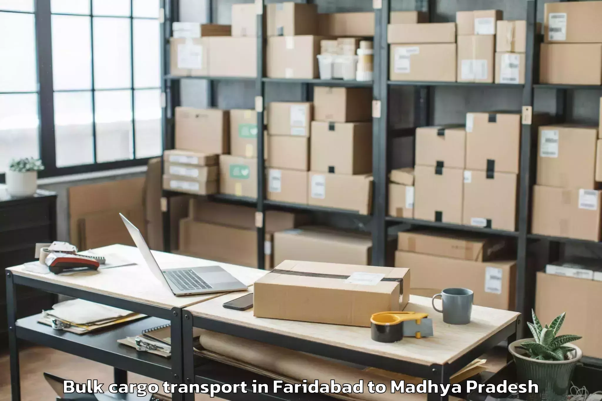 Hassle-Free Faridabad to Harda Khas Bulk Cargo Transport